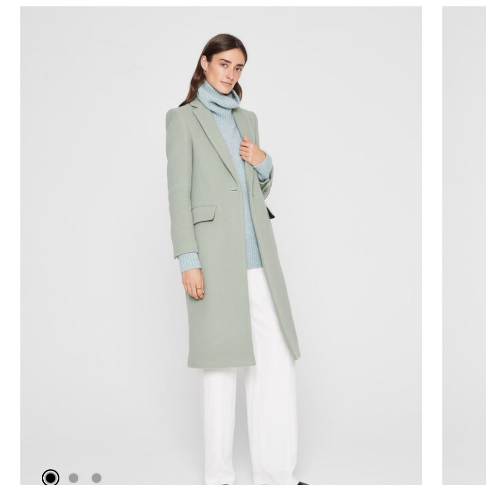 NWT Club Monaco Slim Tailored Coat Light Sage